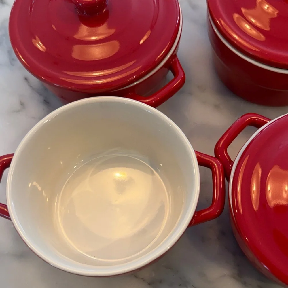 Martha Stewart Red Mini Casserole Dish Set of 4